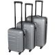 36. SET OF 3 SUITCASE 18, 22, 26 INCHES SILVER SLAZENGER