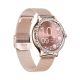 6. VELTORI VT320-1 Women's Smartwatch Gold Bracelet + Pink Silicone Strap