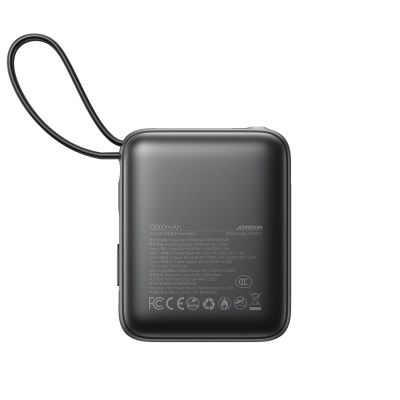 3. Joyroom JR-PBF27 10000mAh 22.5W Powerbank with Built-in USB-C and Lightning Cables - Black