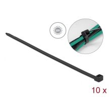 DeLOCK UV-resistant cable tie, L 1220 x W 9.0 mm black, 10 pcs.