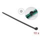 DeLOCK UV-resistant cable tie, L 1220 x W 9.0 mm black, 10 pcs.