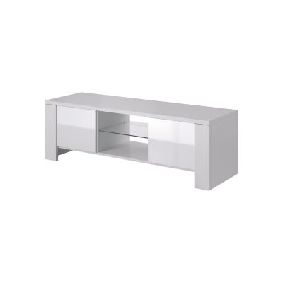 TV cabinet WEST 42/130/42 white/gloss white