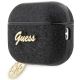 3. Guess GUAP2GLGSHK AirPods Pro 2 cover black/black Glitter Flake 4G Charm