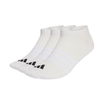adidas Thin&Light Essentials Low Cut Socks, 3-Pack, White JZ0533