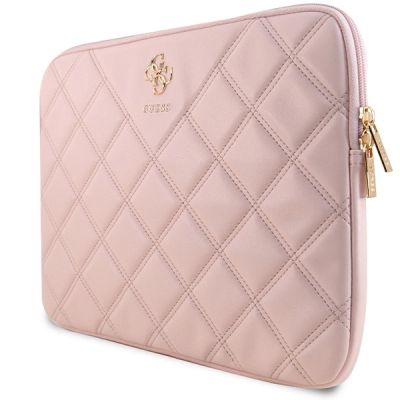2. Guess Quilted 4G cover for a 14" laptop - pink