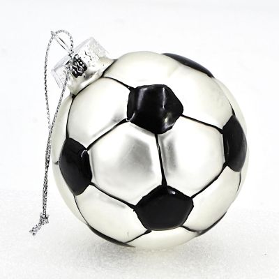 3. MICA Glass Football Christmas Bauble