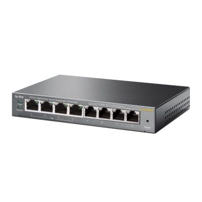 8. TP-Link TL-SG108PE Managed L2 Gigabit Ethernet (10/100/1000) PoE Support Black