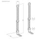 2. MACLEAN VESA MOUNT FOR SOUNDBAR UNIVERSAL, 15KG MAX MC-334