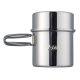 Esbit stainless steel pot with a capacity of 1 liter