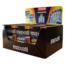 MAXELL ALKALINE LR6 AA 4PK DISPLAY (30 blister packs/120 batteries)