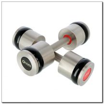 Chrome dumbbells 2x10kg silicone elements HMS HH10