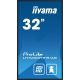3. Large Format Monitor iiyama LH3260HS-B1AG A 80cm (31.5") LED Wi-Fi 500 cd/m2 Full HD Android 11 24/7 Black