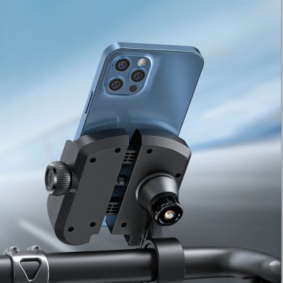 9. Joyroom JR-ZS431 phone holder for bike, motorcycle, scooter - black