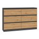 6. Chest of drawers M6 120x30xH77 anthracite/artisan