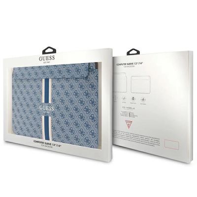 4. Guess 4G Printed Stripes cover for a 14" laptop - blue