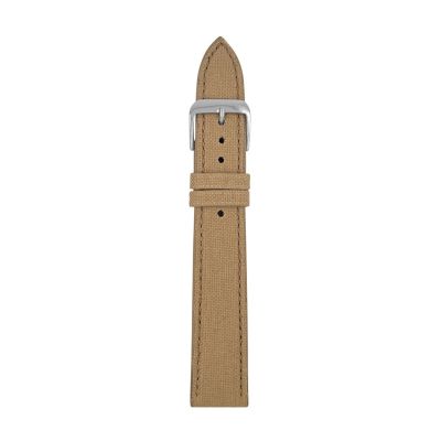 Light brown recycled leather strap, 20 mm wide