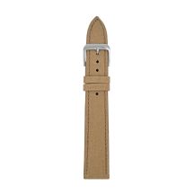 Light brown recycled leather strap, 20 mm wide