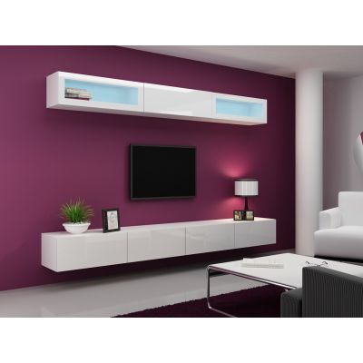 11. TV cabinet VIGO '140' 30/140/40 white/white gloss