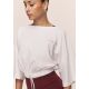 3. CASALL Women's Heavy Cotton Crop Tee White