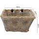 14. WICKER FRONT BICYCLE BASKET 39X30X24CM XQMAX