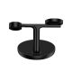 4. Baseus Swan inductive charger (MagSafe compatible) stand for iPhone, Apple Watch, AirPods + USB-C cable 1m black (WXTE000101)