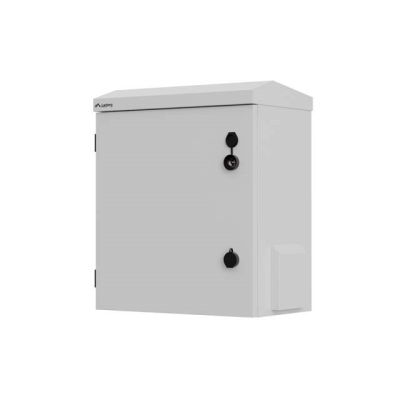8. WALL-HUNG RACK CABINET 10" HERMETIC IP55 WALL/POLE MOUNTING 340X250X500 GRAY LANBERG (ASSEMBLED)