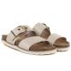 4. Women's beige flip-flops with buckle Potocki 54325