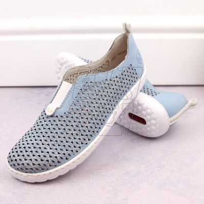 7. Comfortable openwork shoes Rieker W RKR653 blue