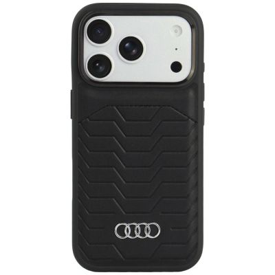 Audi GT Synthetic Leather MagSafe Case for iPhone 18 Pro / 17 Pro - Black