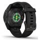 7. Garmin Fenix 7S Pro 42mm Sapphire Solar Gray Titanium DLC Watch with Black Strap
