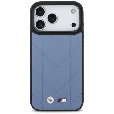 3. BMW M Quilted Logo MagSafe Case for iPhone 17 Pro Max - Blue