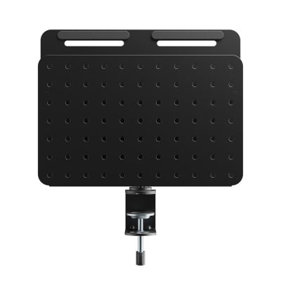 Activejet APB-006B Desk Organizer. Rotating perforated board with vertical organizer. Matte black.