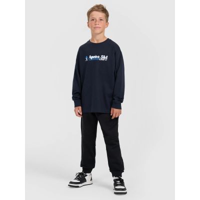 9. Longsleeve regular with print for boys 4F 4FJRAW25TLONM587-31S