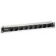 Equip 333292 PDU 9-way power outlet 1U Black, Silver