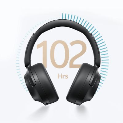 10. QCY H3S Wireless On-Ear Headphones with LDAC and ANC Noise Cancellation - Black