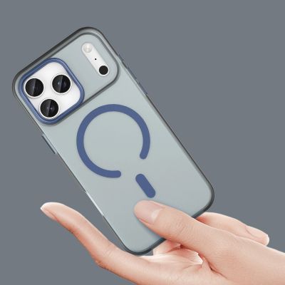5. Magnetic Abrasive iPhone 17 Pro Case Compatible with MagSafe - Matte Blue