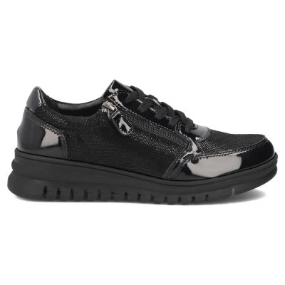2. Filippo DP8105 patent leather wedge shoes in black