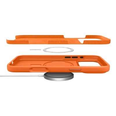 6. Spigen Silicone Fit Mag MagSafe Case for iPhone 17 Pro Max - Orange