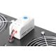 9. DIGITUS ventilation panel for 19" wall-mounted cabinets, 2 x fans, thermostat, black
