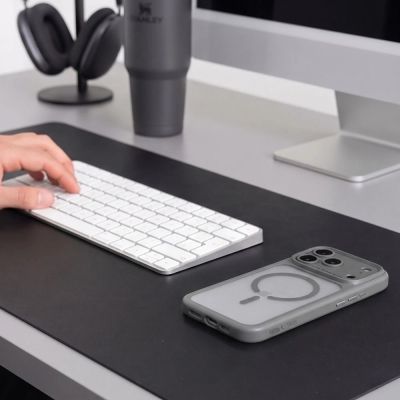 6. Tech-Protect MagPeak MagSafe CC Case for iPhone 18 Pro / 17 Pro – Matte Grey