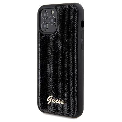 2. Guess Sequin Script Metal case for iPhone 12/12 Pro - black