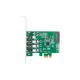 3. LANBERG PCI-E X1 CARD -> 4X USB-A 3.1 GEN1 FOLLOW LOW PROFILE PCE-US3-004