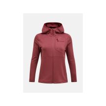 Bluza damska PEAK PERFORMANCE W Trail Polartec Power Grid Zip Hood kolor czerwony