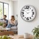 7. ESPERANZA WALL CLOCK ZURICH WHITE EHC013W