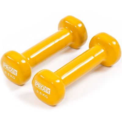 23. PROfit vinyl dumbbell 0.5kg DK 4102