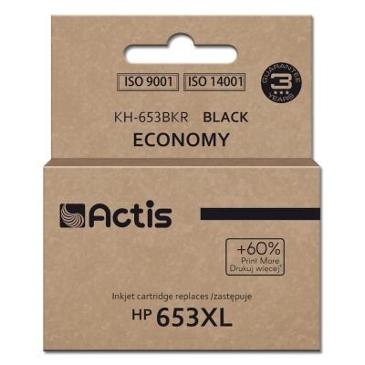Actis KH-653BKR Ink (replaces HP 653XL 3YM75AE; Premium; 20ml; 575 pages; black)