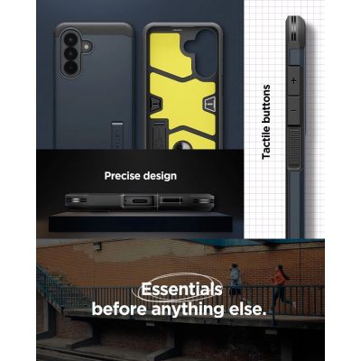 15. Spigen Tough Armor Case for Samsung Galaxy A57 5G - Navy Blue