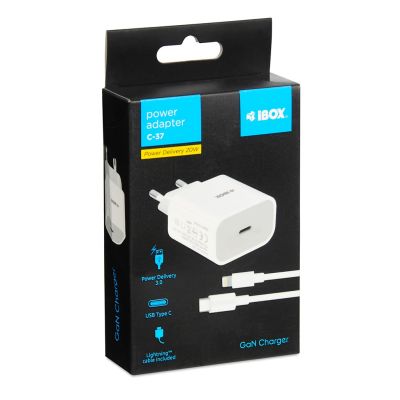 7. I-BOX C-37 PD20W USB-C WALL CHARGER