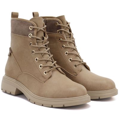 4. Women's insulated beige ankle boots M.Daszyński MR2501
