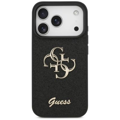 3. Guess Fixed Glitter Big 4G case for iPhone 17 Pro - black